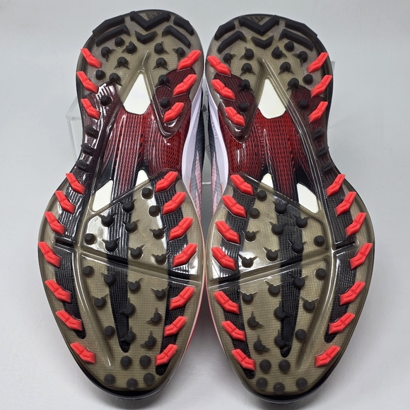 adidas Adizero ZG BOA Spikeless Golf Shoes White Red IH9896 Men's Size 8.5 New - Picture 6 of 13